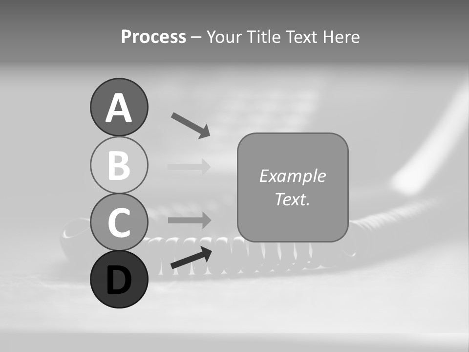 Isolated Plate Telephone PowerPoint Template