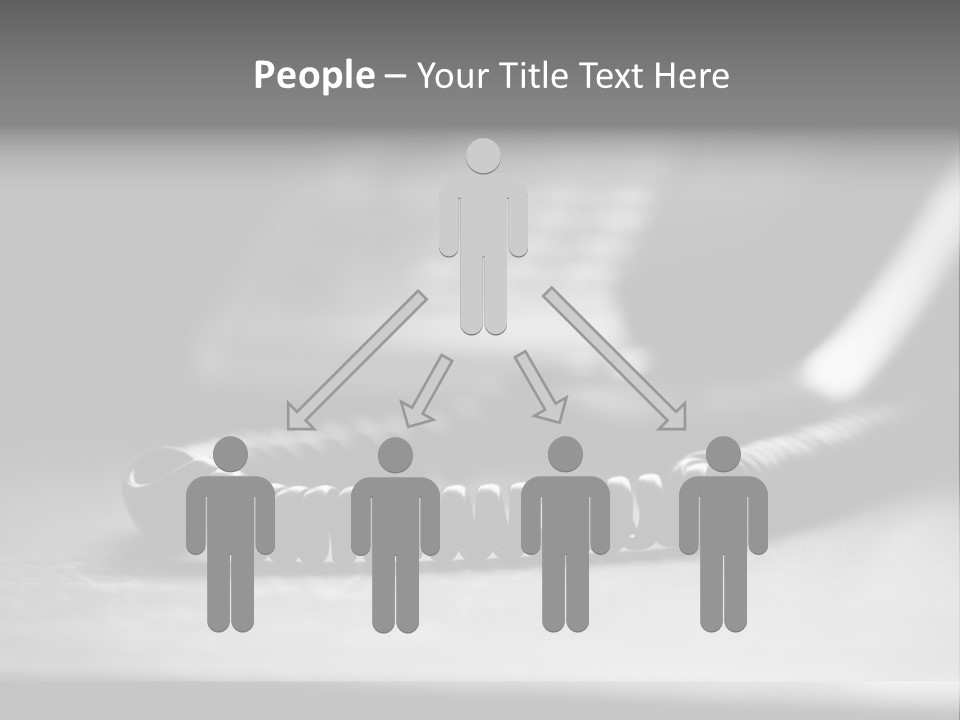 Isolated Plate Telephone PowerPoint Template