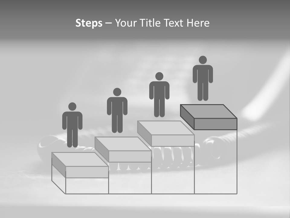 Isolated Plate Telephone PowerPoint Template