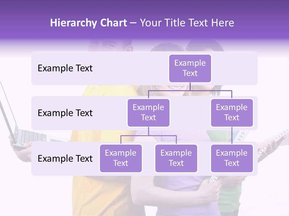 Notebook Teenagers Friends PowerPoint Template