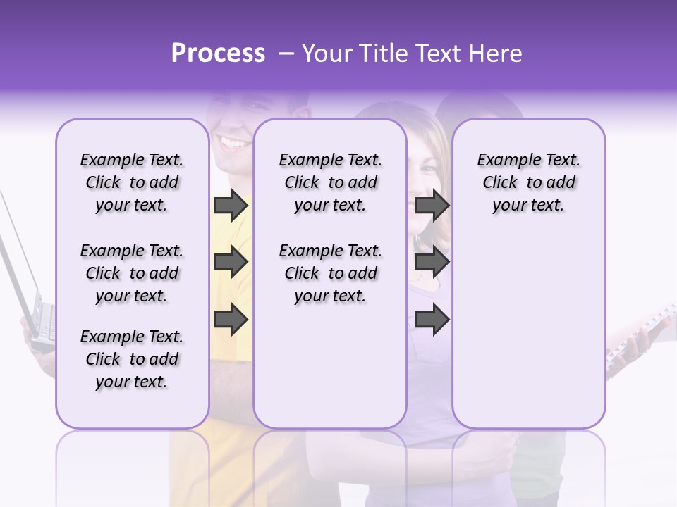 Notebook Teenagers Friends PowerPoint Template