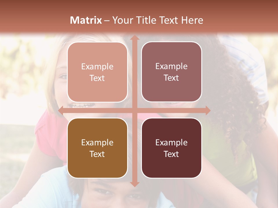 Girl Friends Happy PowerPoint Template