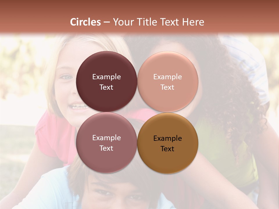 Girl Friends Happy PowerPoint Template