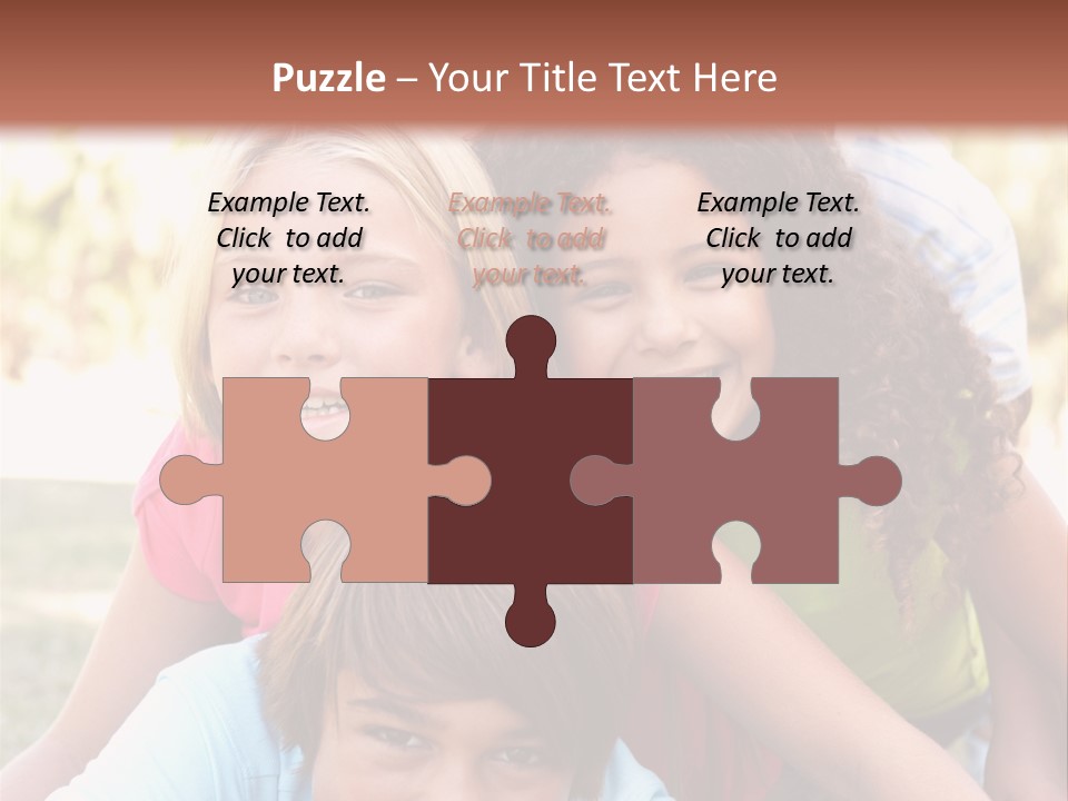 Girl Friends Happy PowerPoint Template