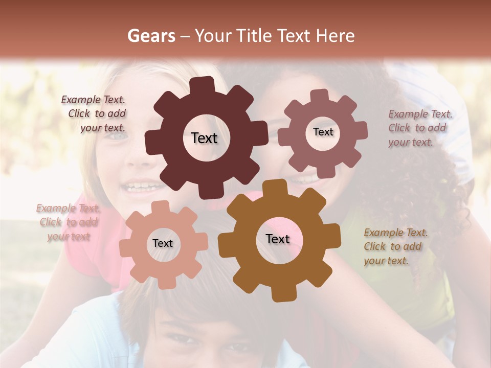 Girl Friends Happy PowerPoint Template