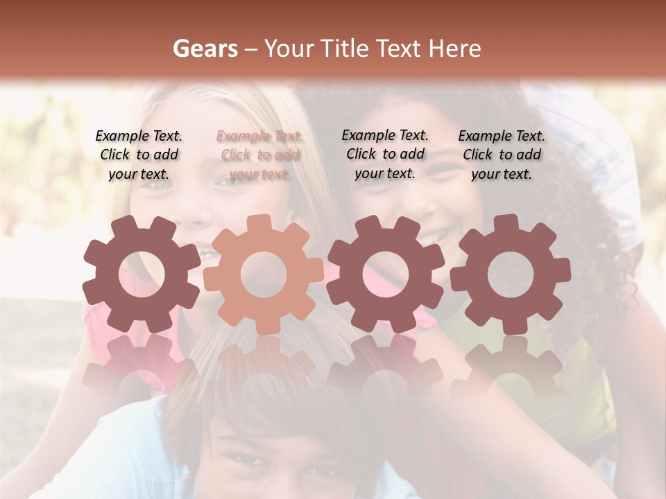 Girl Friends Happy PowerPoint Template