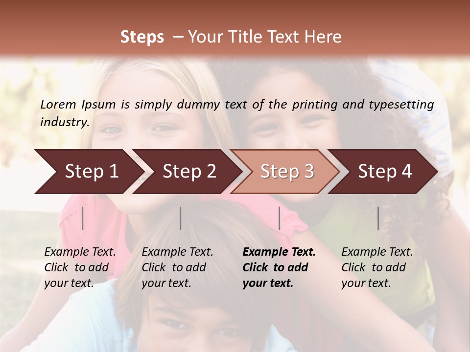 Girl Friends Happy PowerPoint Template