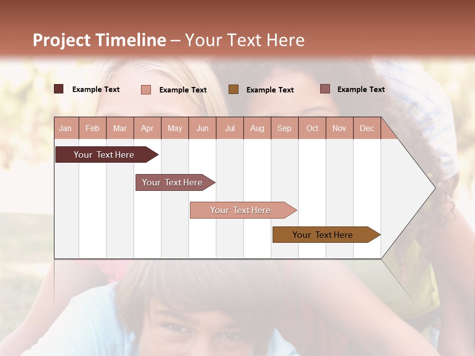 Girl Friends Happy PowerPoint Template