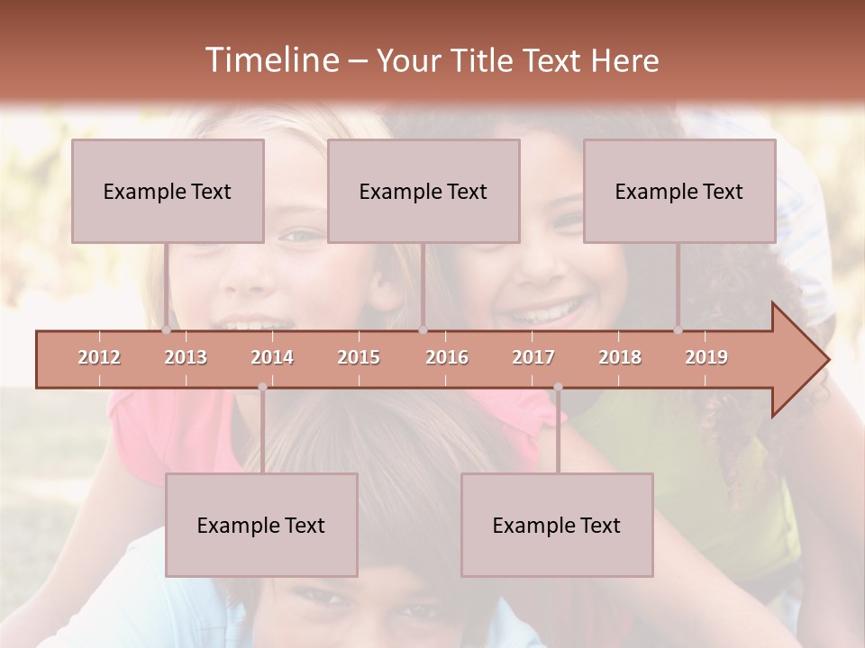 Girl Friends Happy PowerPoint Template