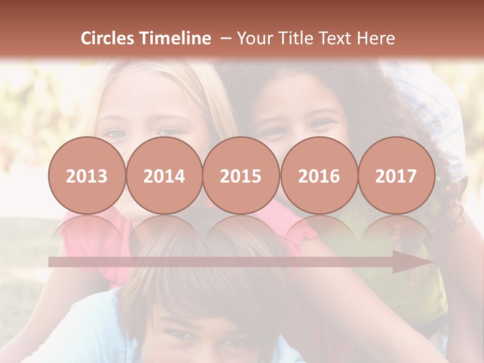 Girl Friends Happy PowerPoint Template