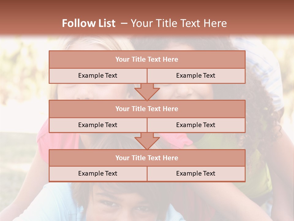 Girl Friends Happy PowerPoint Template