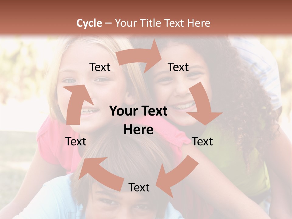 Girl Friends Happy PowerPoint Template