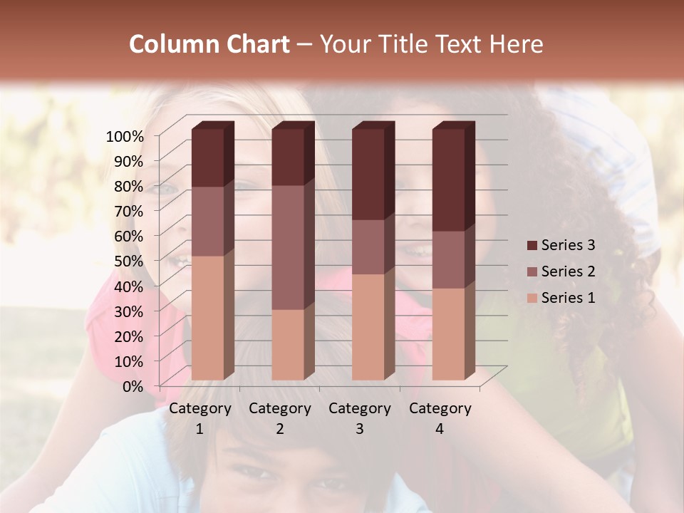 Girl Friends Happy PowerPoint Template