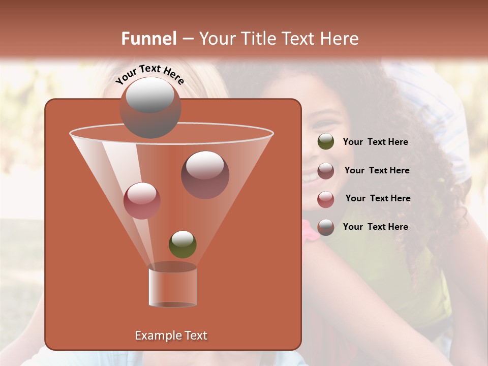 Girl Friends Happy PowerPoint Template