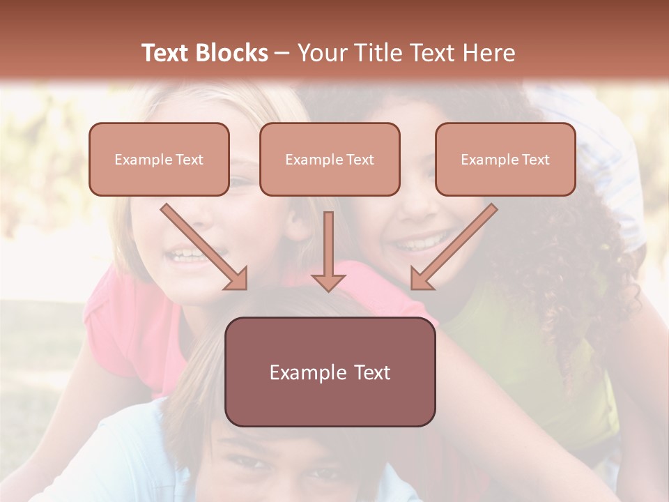 Girl Friends Happy PowerPoint Template