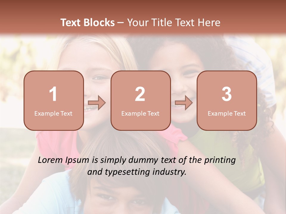 Girl Friends Happy PowerPoint Template