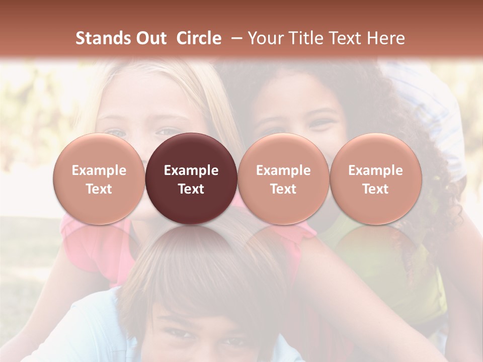 Girl Friends Happy PowerPoint Template