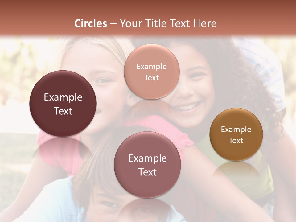 Girl Friends Happy PowerPoint Template