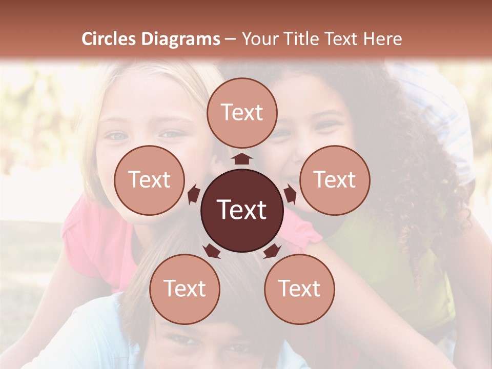 Girl Friends Happy PowerPoint Template