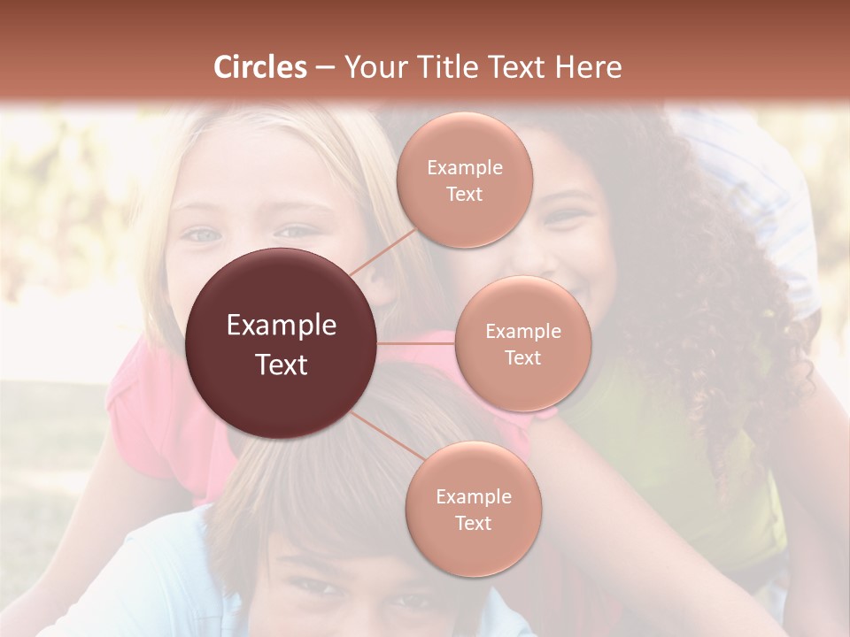 Girl Friends Happy PowerPoint Template