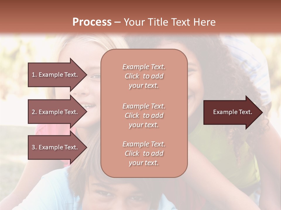 Girl Friends Happy PowerPoint Template