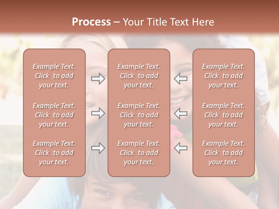 Girl Friends Happy PowerPoint Template