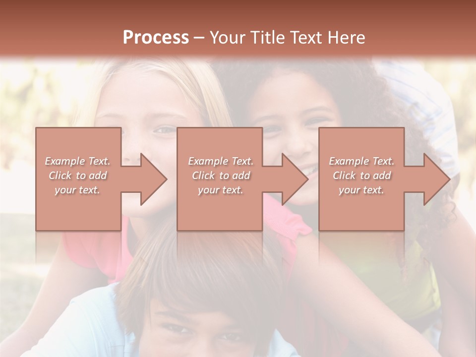 Girl Friends Happy PowerPoint Template