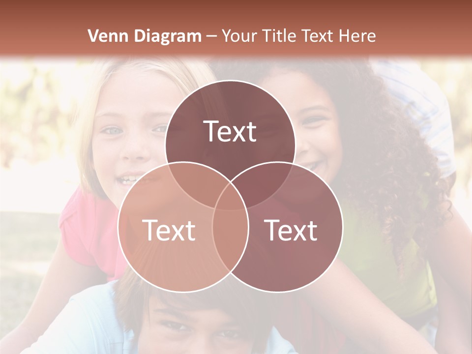 Girl Friends Happy PowerPoint Template