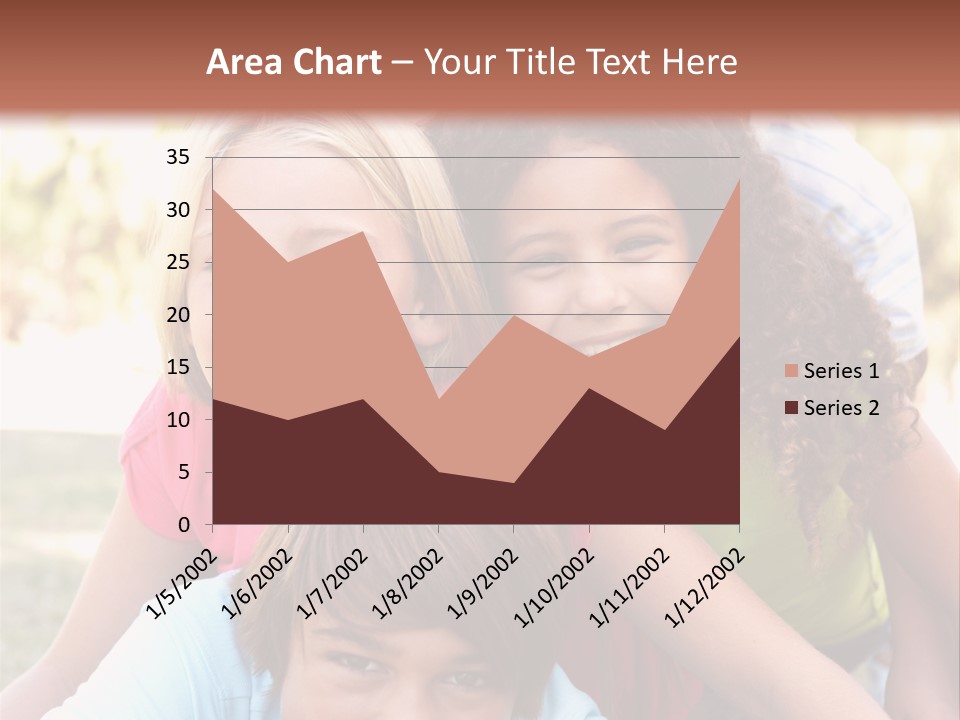 Girl Friends Happy PowerPoint Template