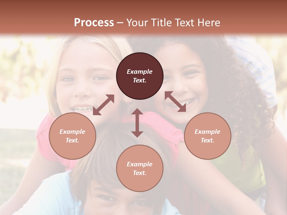 Girl Friends Happy PowerPoint Template