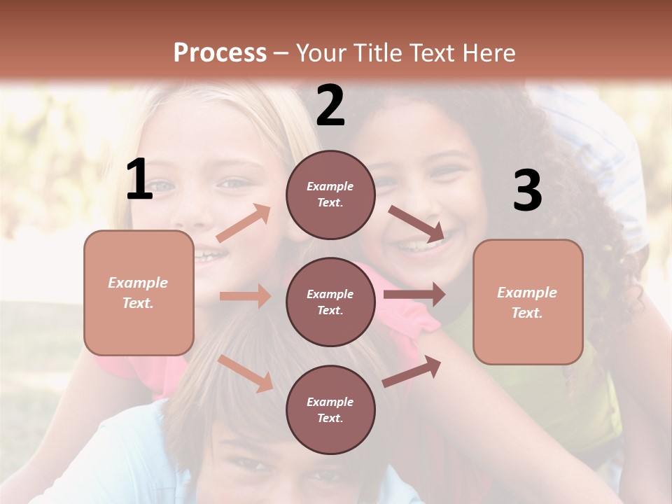 Girl Friends Happy PowerPoint Template