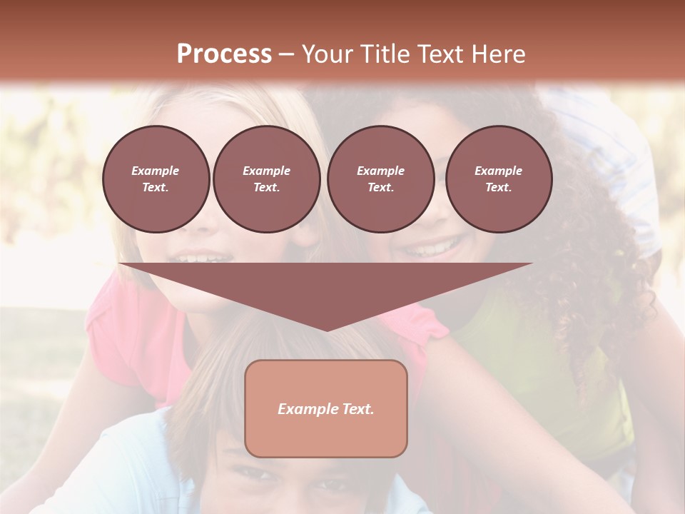 Girl Friends Happy PowerPoint Template