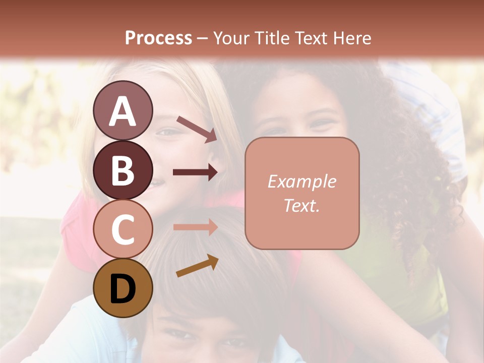 Girl Friends Happy PowerPoint Template