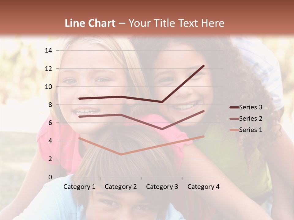 Girl Friends Happy PowerPoint Template