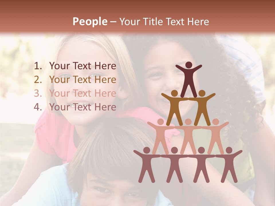 Girl Friends Happy PowerPoint Template