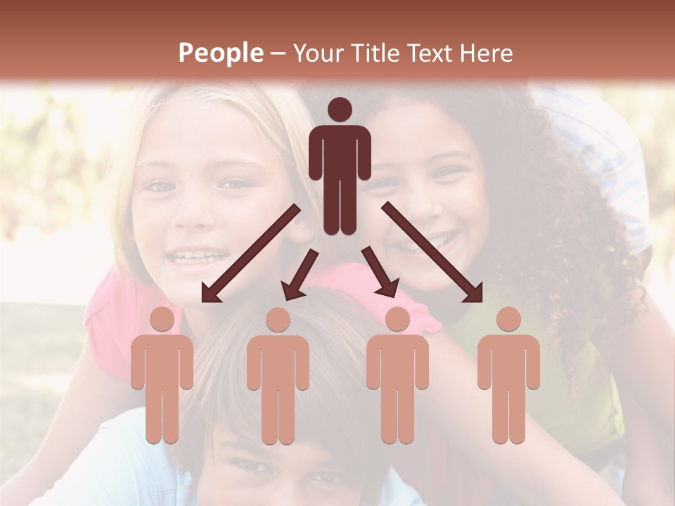 Girl Friends Happy PowerPoint Template