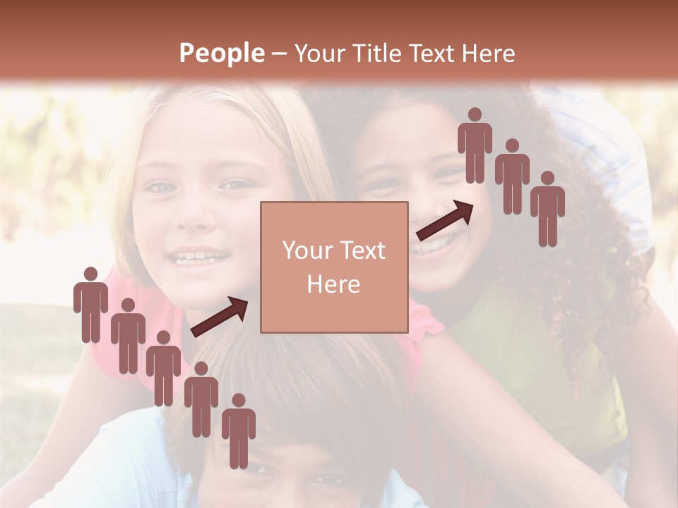 Girl Friends Happy PowerPoint Template