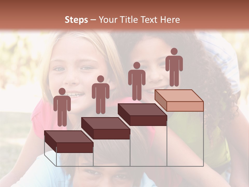 Girl Friends Happy PowerPoint Template