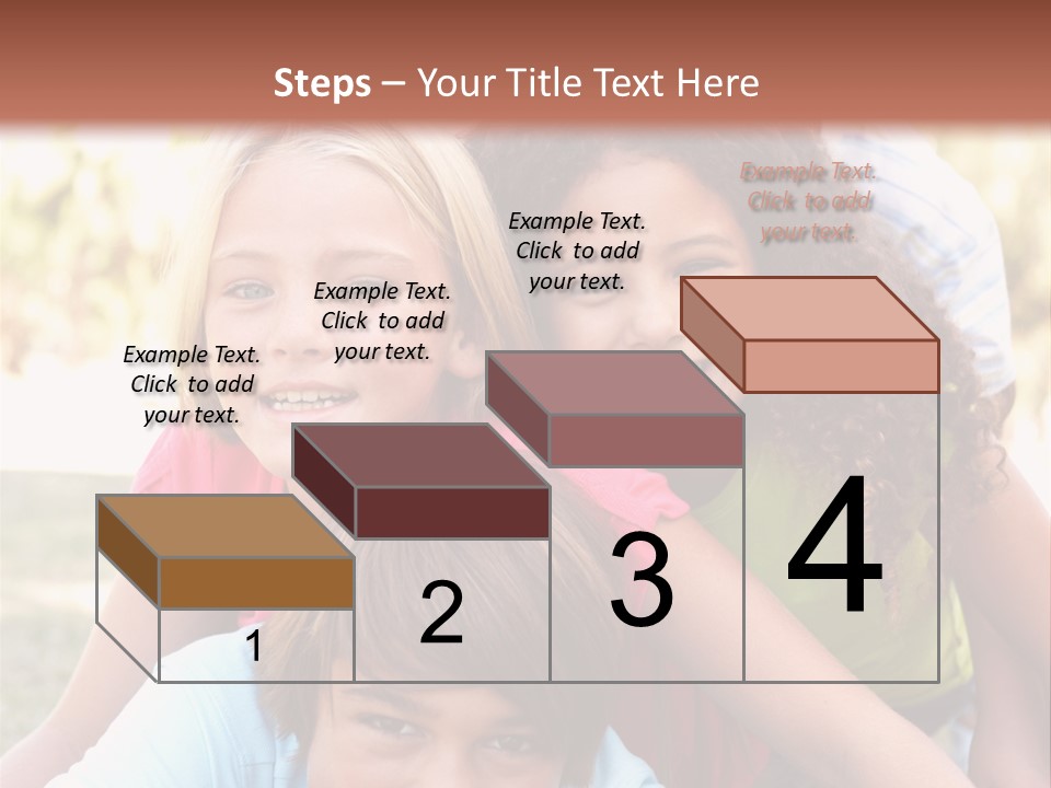 Girl Friends Happy PowerPoint Template