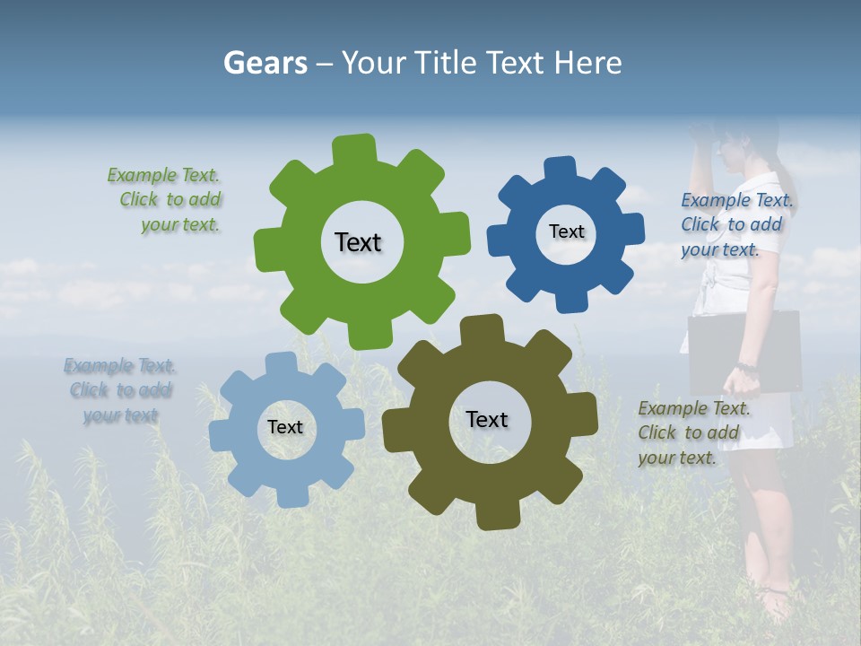 Hands Communication Trees PowerPoint Template
