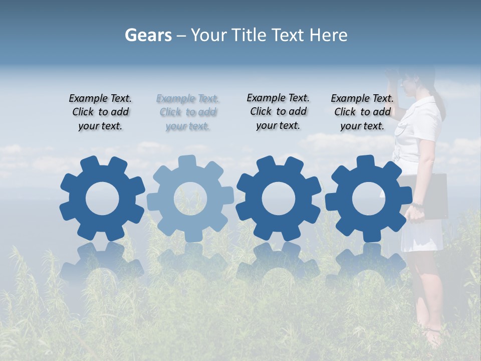 Hands Communication Trees PowerPoint Template