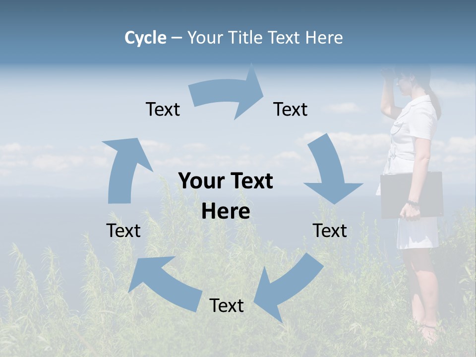 Hands Communication Trees PowerPoint Template