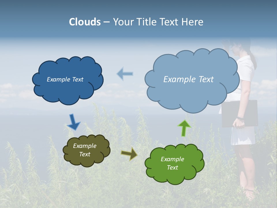Hands Communication Trees PowerPoint Template
