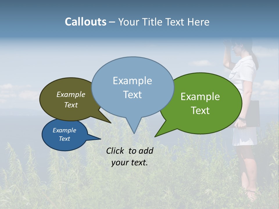Hands Communication Trees PowerPoint Template