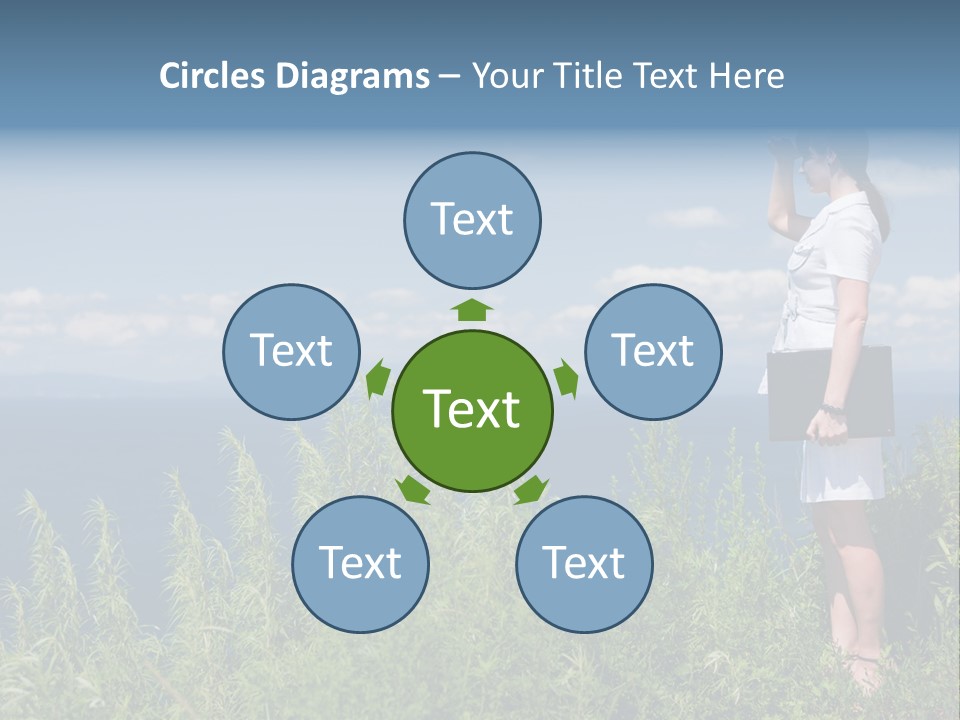 Hands Communication Trees PowerPoint Template