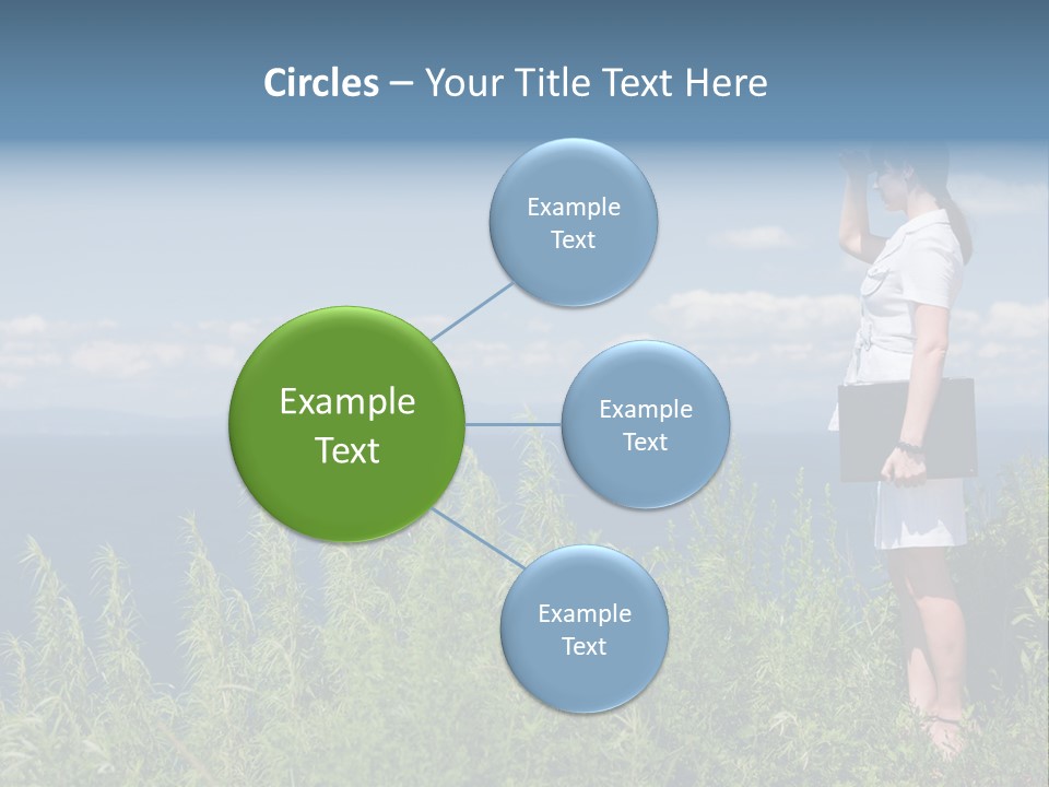Hands Communication Trees PowerPoint Template