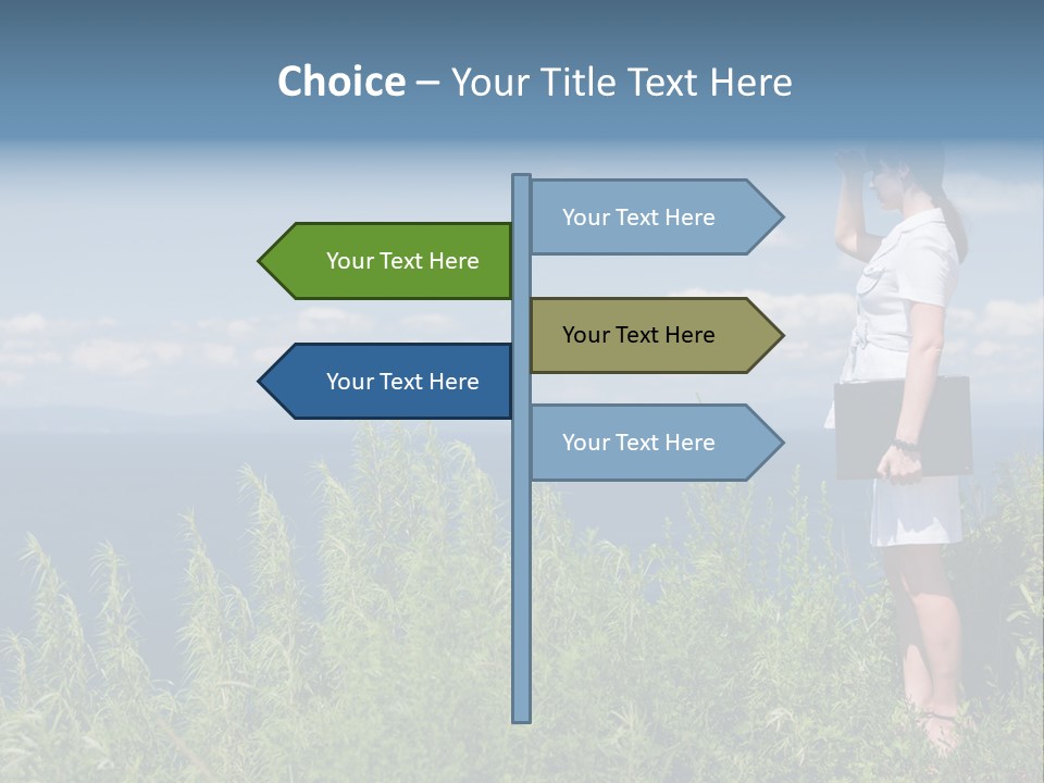 Hands Communication Trees PowerPoint Template
