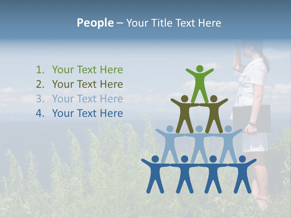 Hands Communication Trees PowerPoint Template