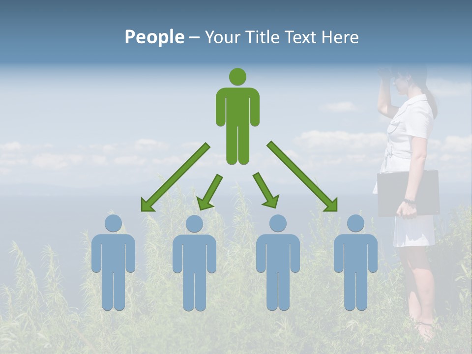 Hands Communication Trees PowerPoint Template