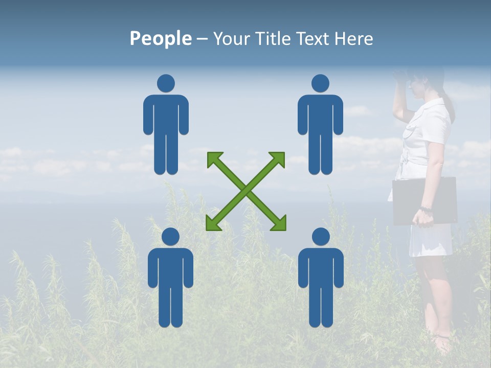 Hands Communication Trees PowerPoint Template